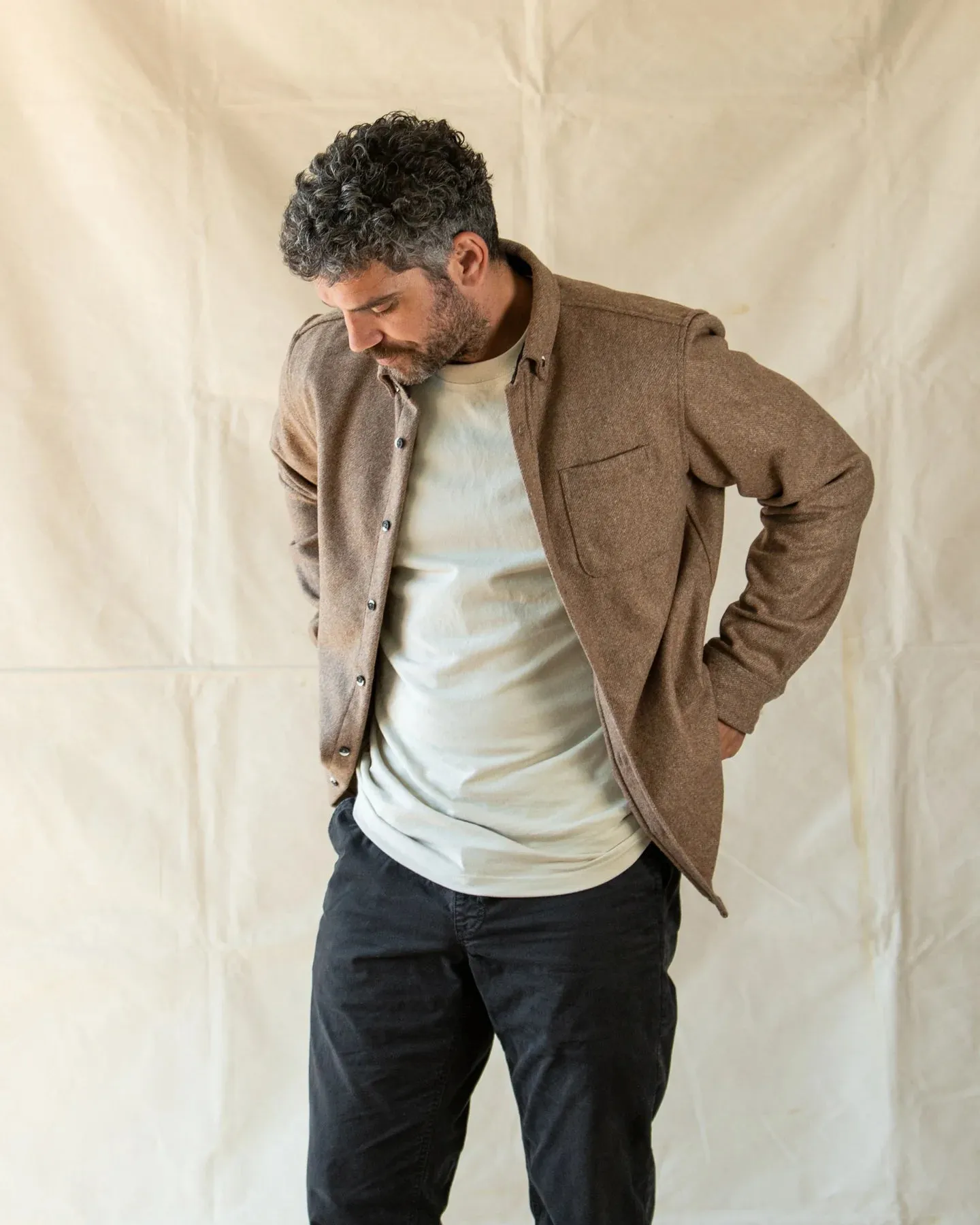 ANIÁN - The Modern Melton Wool - Oyster