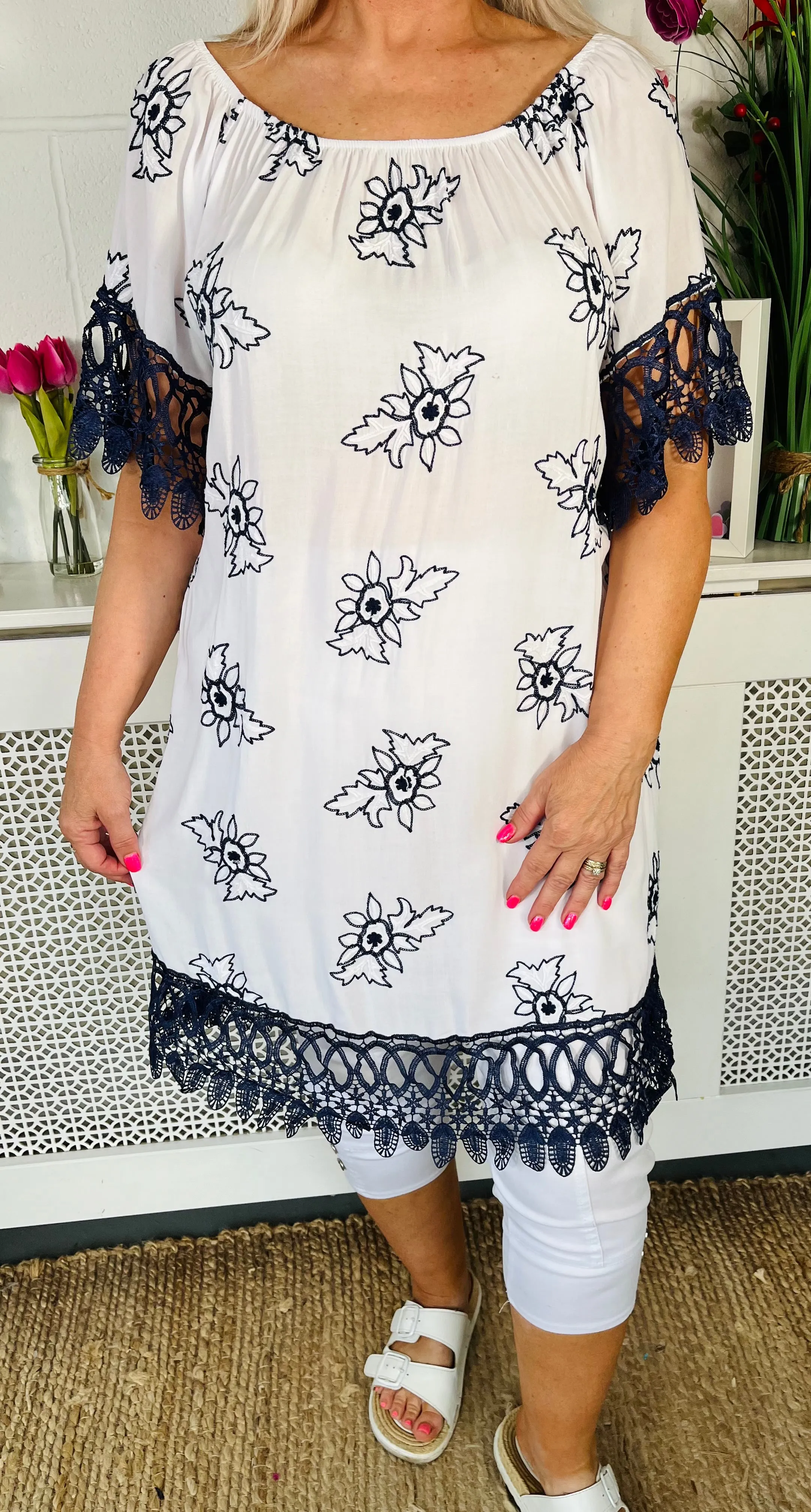 Patsy Tunic Dress - White